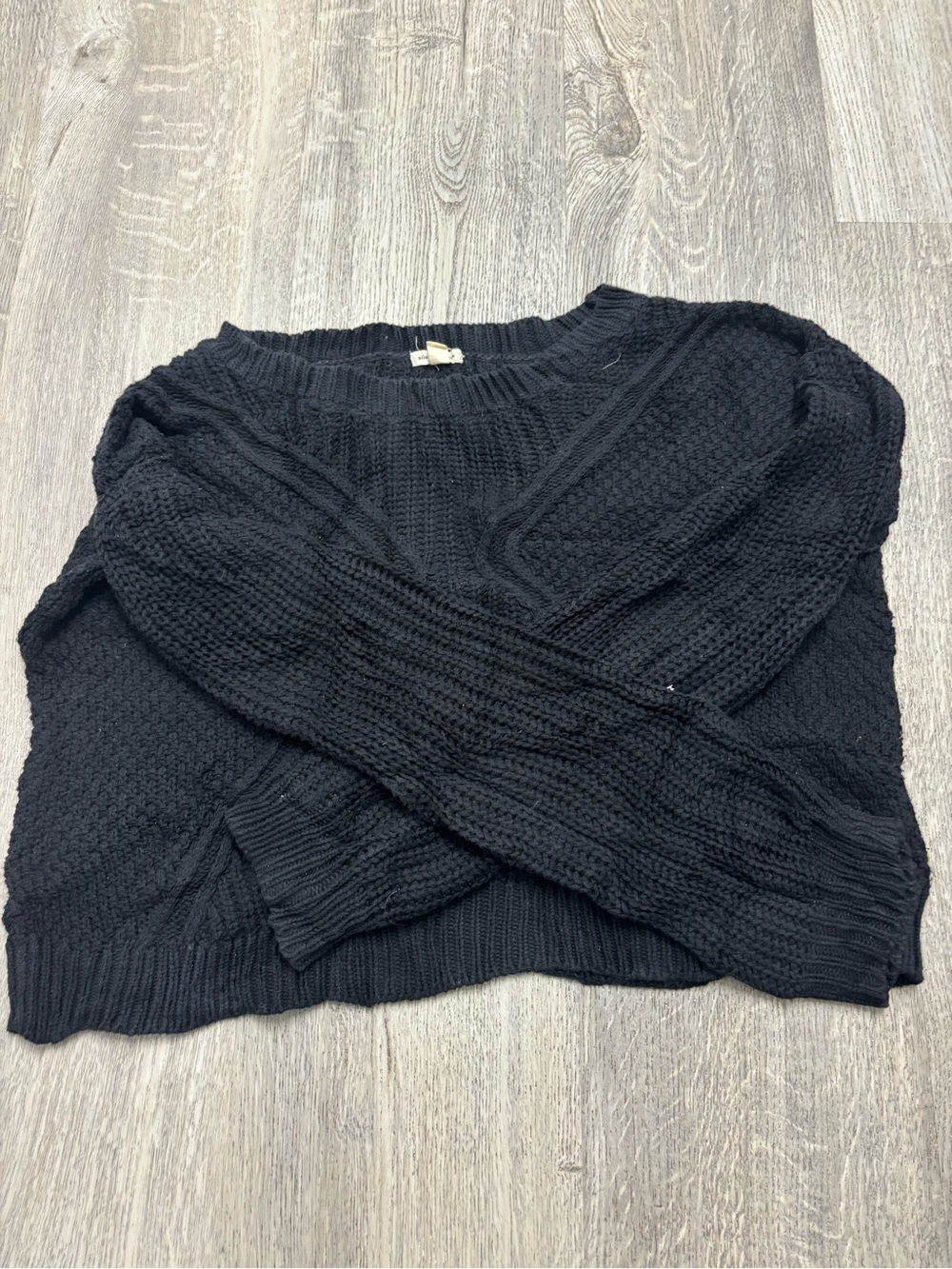 Free Black Women's Knit Sweater - Classic Crewneck